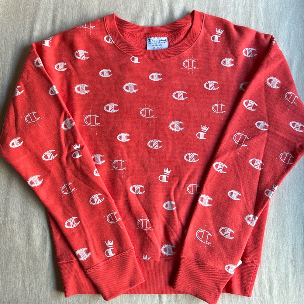 Peach Champion Crewneck
